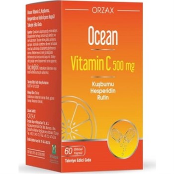 Ocean Vitamin C 500 mg 60 Bitkisel Kapsül